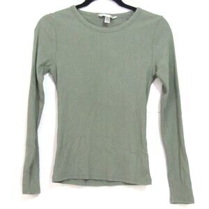 Banana Republic Green Knit Sweater Womens sz XS Coastal Nautical Boho Minimalist